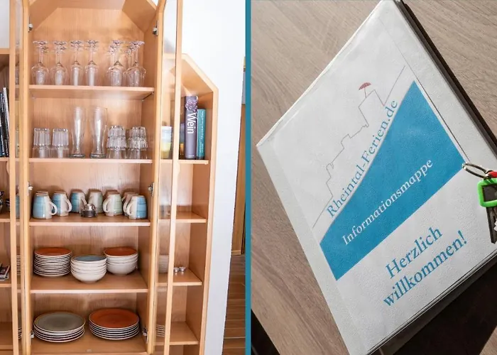 Apartmán Rheintal-ferien - 90 Qm Mit Wine & Style - Dein Urlaub Am Rhein Niederheimbach